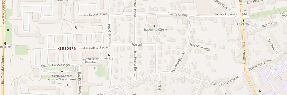 Plan du 14 Rue Lulli à Brest