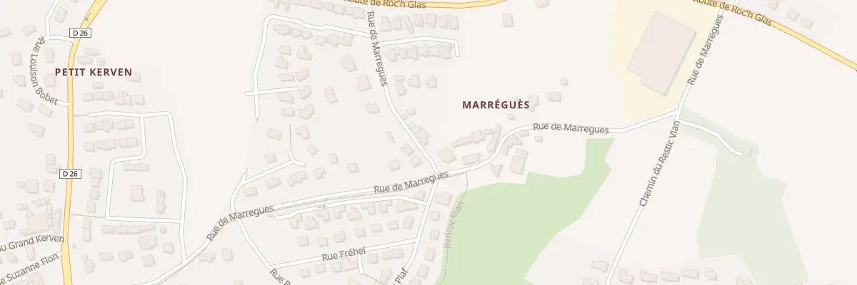 Plan du 470 Rue de Marregues à Brest