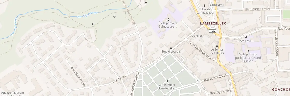 Plan du 5 Rue François Coppée à Brest
