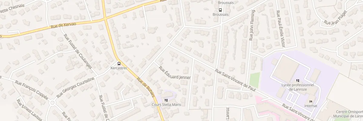 Plan du 21 Rue St-Vincent de Paul à Brest
