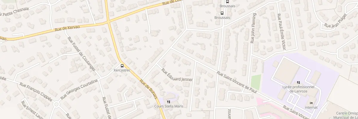 Plan du 19 Rue St-Vincent de Paul à Brest