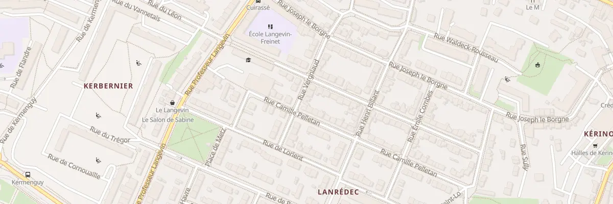 Plan du 8 Rue Vergniaud à Brest