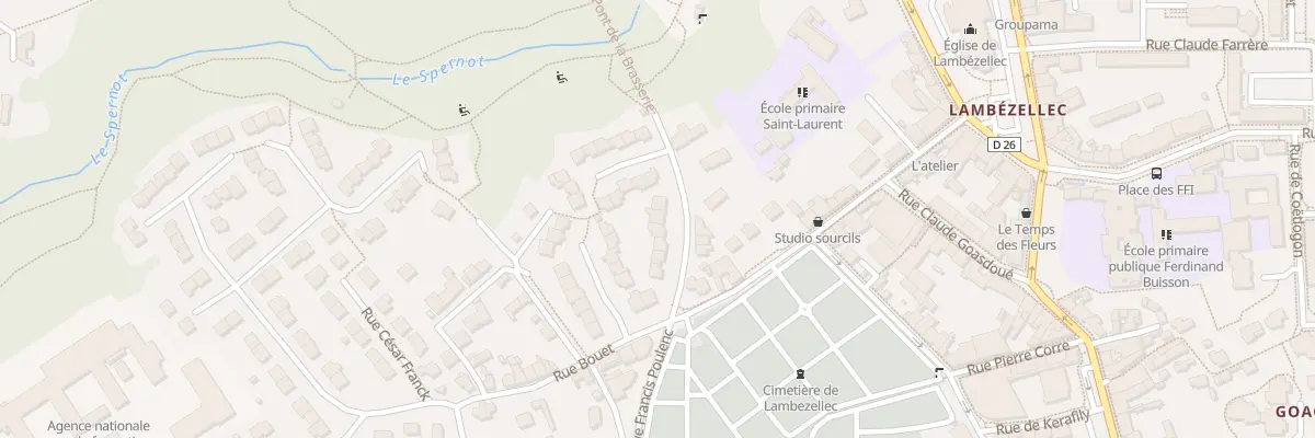 Plan du 10 Rue François Coppée à Brest