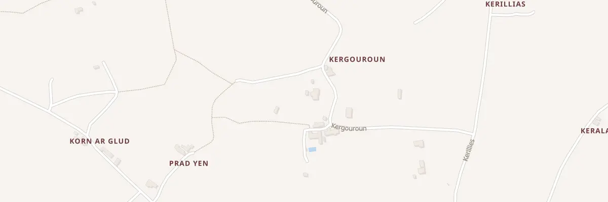 Plan du 404 Kergouroun à Plouguerneau