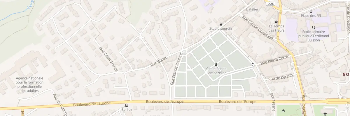 Plan du 20 Rue Bouet à Brest