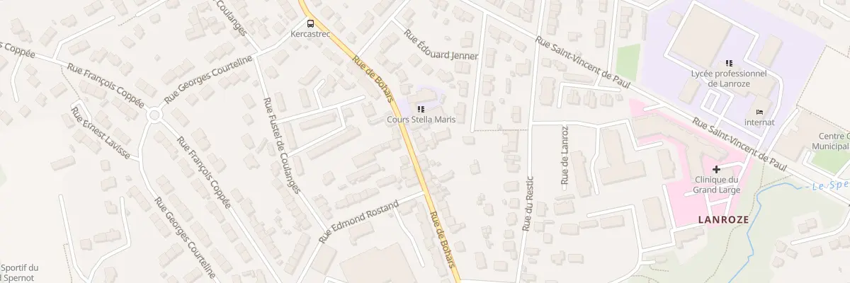 Plan du 85 Rue de Bohars à Brest