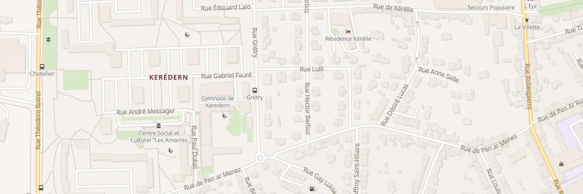 Plan du 10 Rue Hector Berlioz à Brest