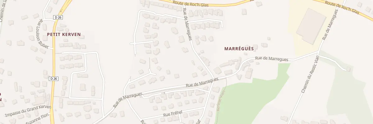 Plan du 410B Rue de Marregues à Brest