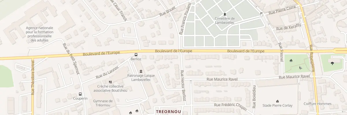 Plan du 102 Bd de l’Europe à Brest