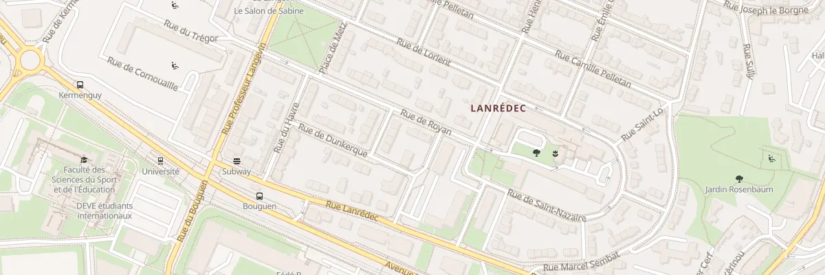 Plan du 15 Rue de Royan à Brest