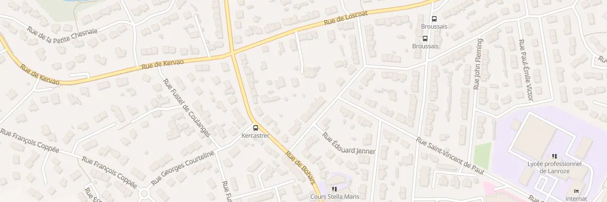 Plan du 17 Rue Henri Dunant à Brest