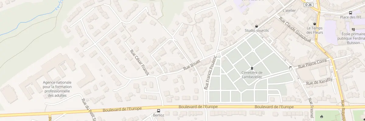Plan du 45 Rue Bouet à Brest