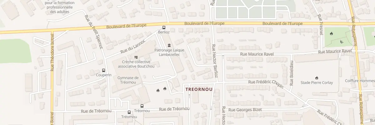 Plan du 6 Rue Arthur Honegger à Brest