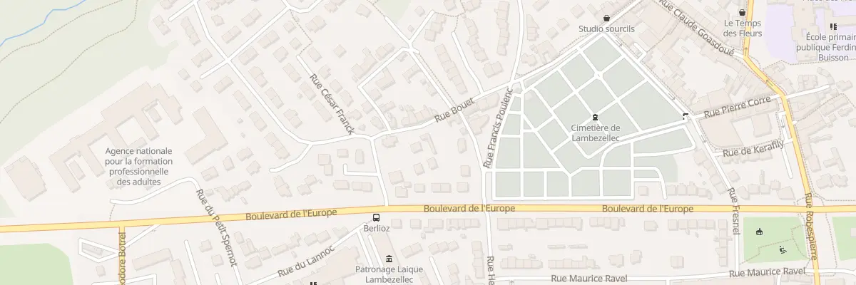 Plan du 34 Rue Bouet à Brest