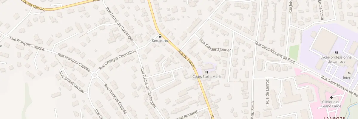 Plan du 94 Rue de Bohars à Brest