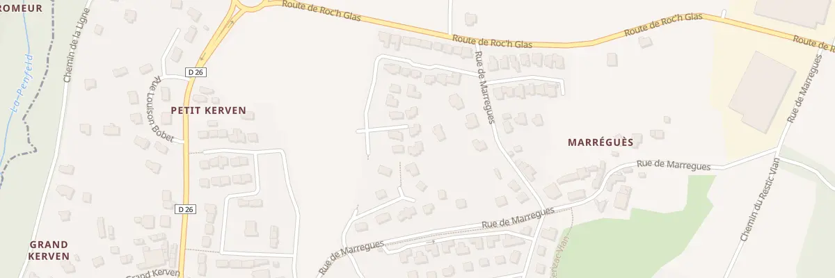 Plan du 204 Rue Irène Vallé à Brest