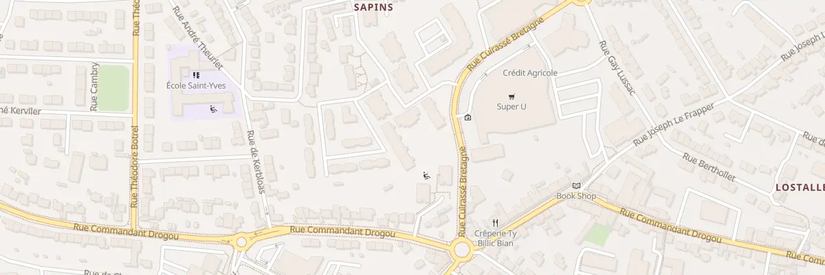 Plan du 10 Rue Cuirasse Bretagne à Brest