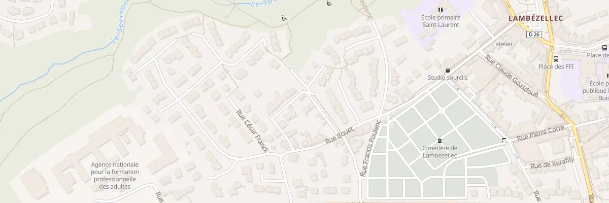 Plan du 8 Rue Edmond Audran à Brest