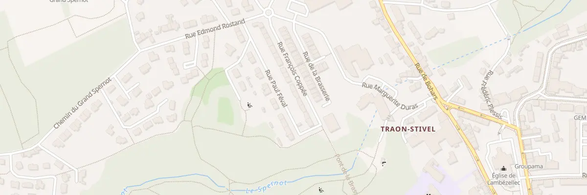 Plan du 28 Rue François Coppée à Brest