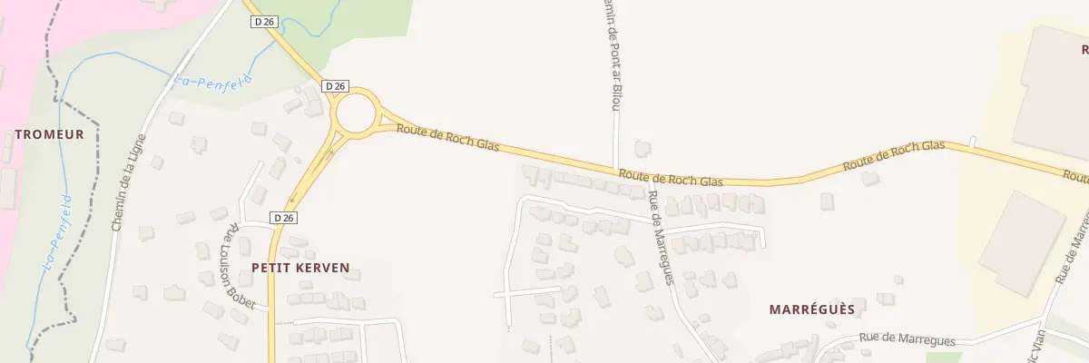 Plan du 95 Rue Irène Vallé à Brest