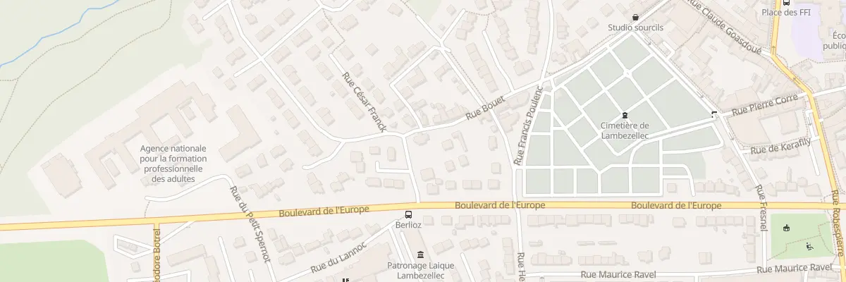 Plan du 38 Rue Bouet à Brest