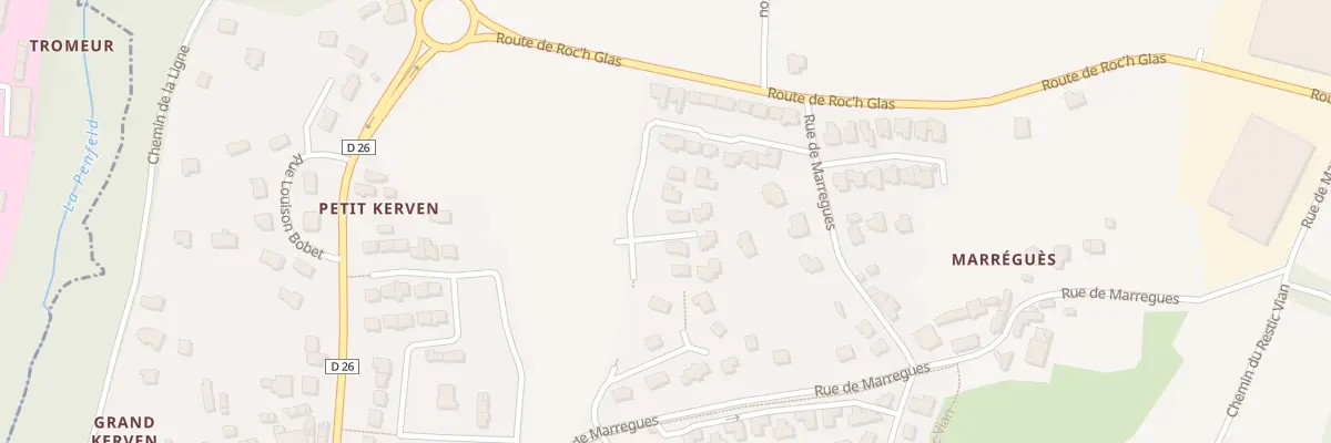 Plan du 200 Rue Irène Vallé à Brest