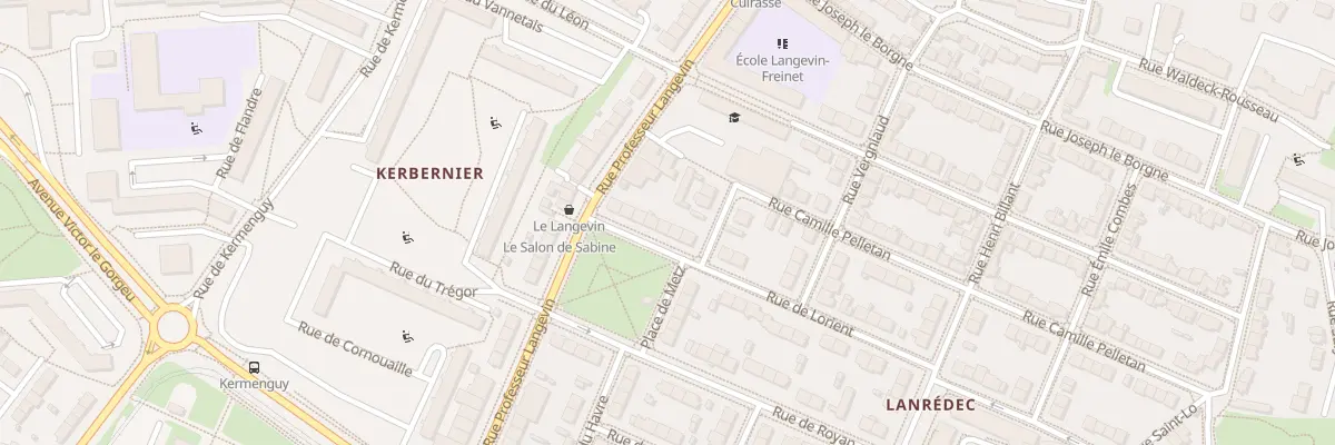Plan du 10 Rue de Lorient à Brest