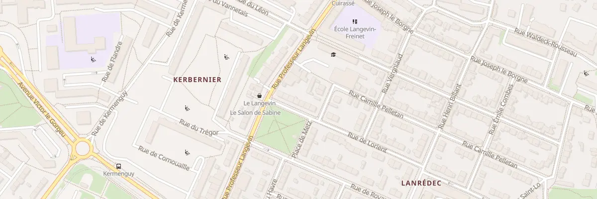 Plan du 8 Rue de Lorient à Brest