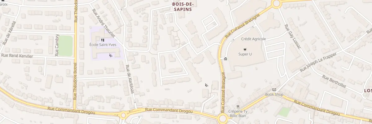 Plan du 100 Rue Brenda Wootton à Brest