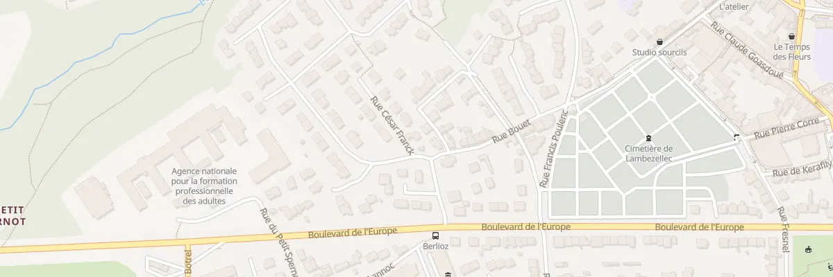 Plan du 59A Rue Bouet à Brest