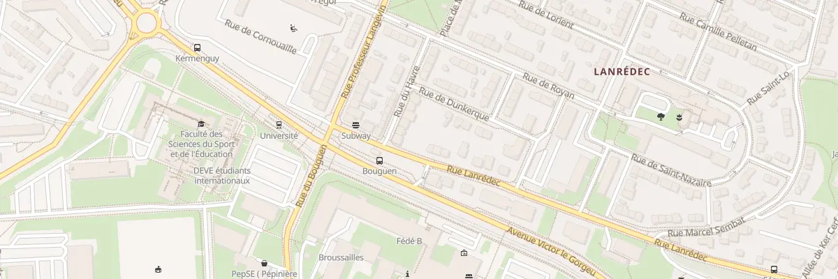 Plan du 18 Rue du Havre à Brest