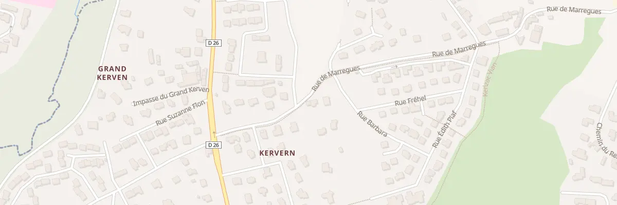 Plan du 155 Rue de Marregues à Brest