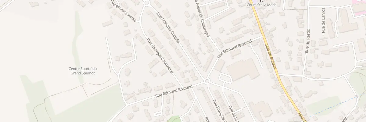 Plan du 54 Rue François Coppée à Brest