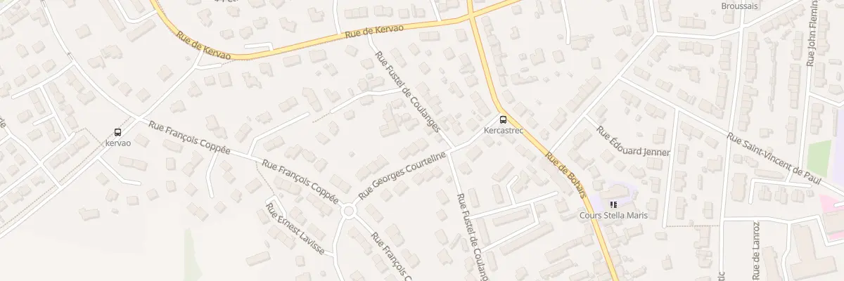 Plan du 36 Rue Georges Courteline à Brest