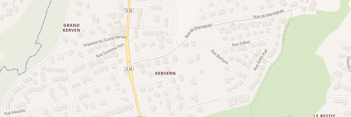 Plan du 95 Rue de Marregues à Brest