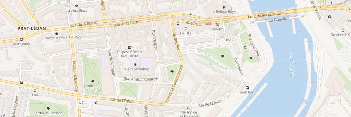 Plan du 2 Rue Bouillon à Brest