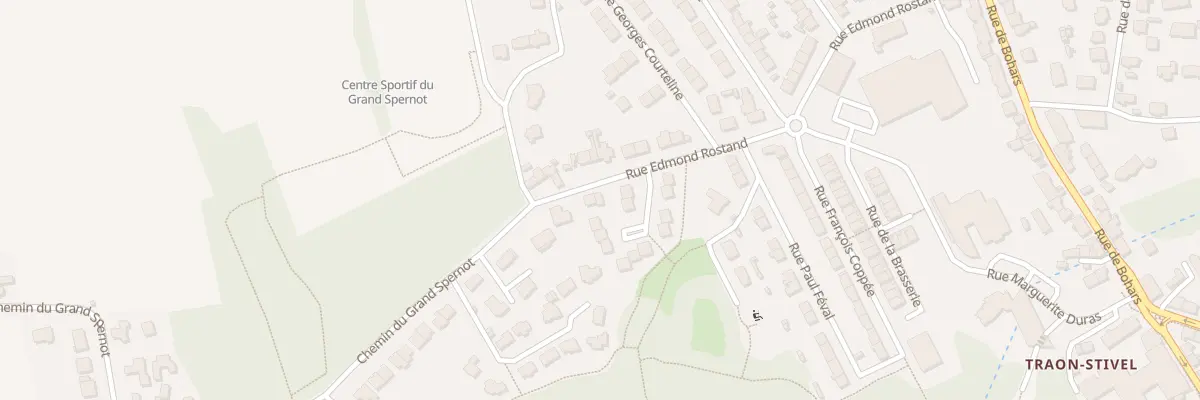 Plan du 8 Rue Edmond Rostand à Brest