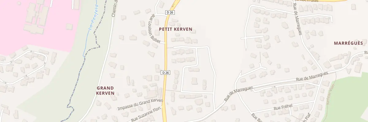 Plan du 200 Rue Marlène Dietrich à Brest