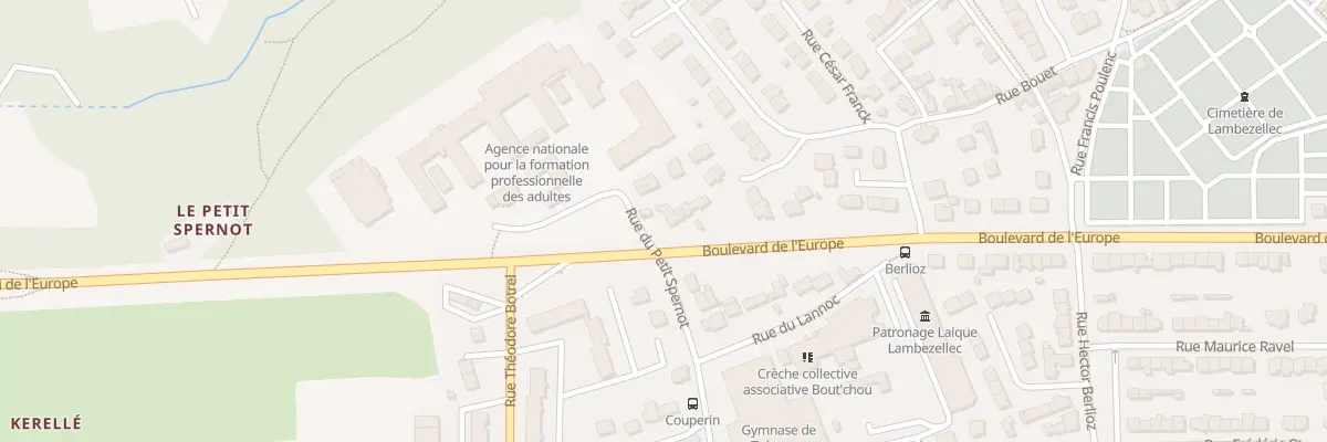 Plan du 5 Rue du Petit Spernot à Brest