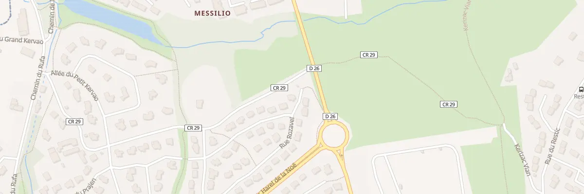 Plan du 275 Rue Rozavel à Brest