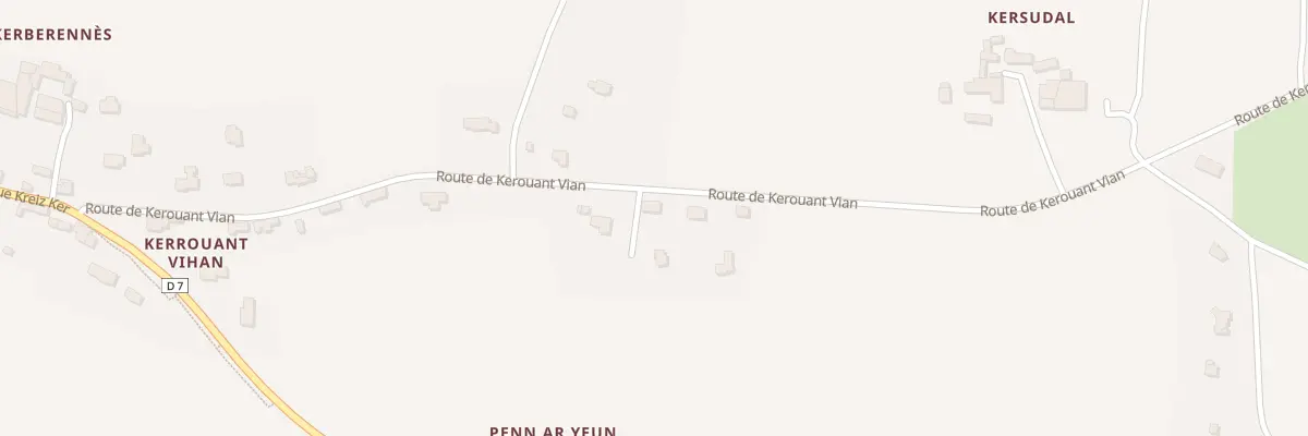 Plan du 430 Rte de Kerouant Vian à Beuzec-Cap-Sizun