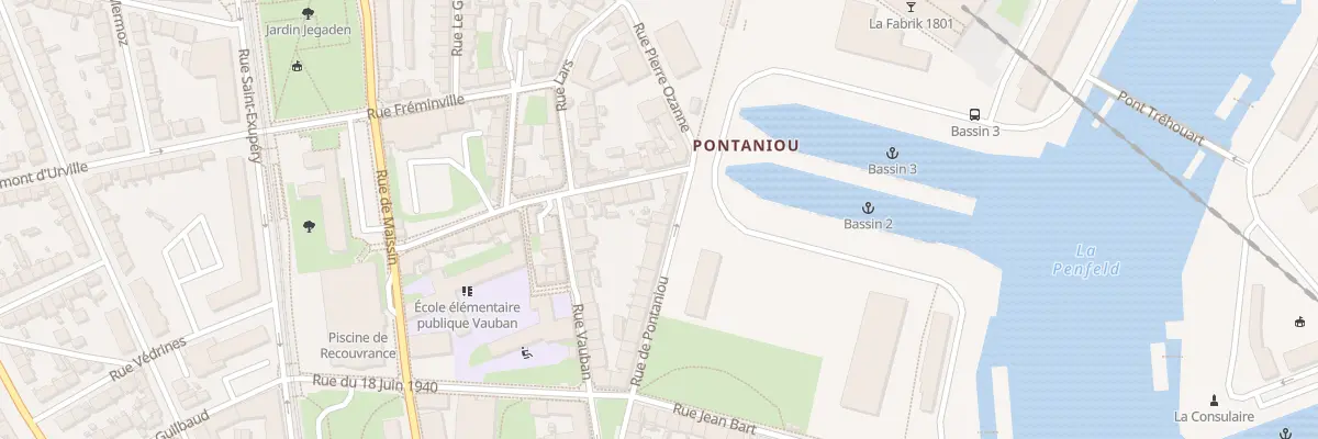 Plan du 16 Rue de Pontaniou à Brest