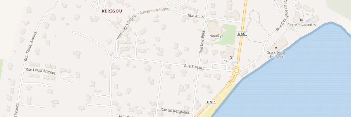 Plan du 8 Rue Surcouf à Crozon