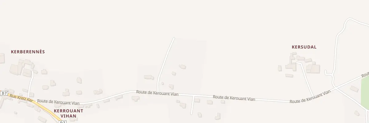 Plan du 30 Vc Bois de Kersudal à Beuzec-Cap-Sizun