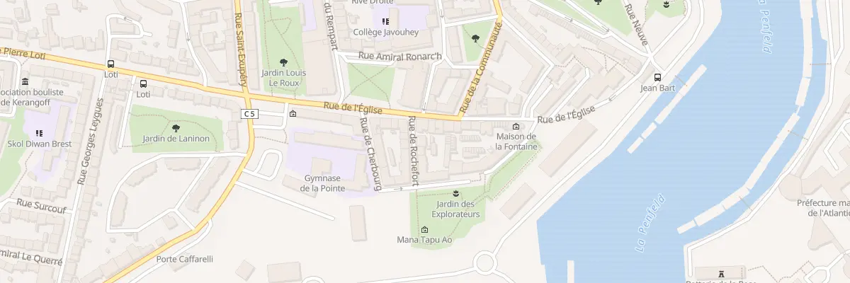 Plan du 9 Rue Rochefort à Brest