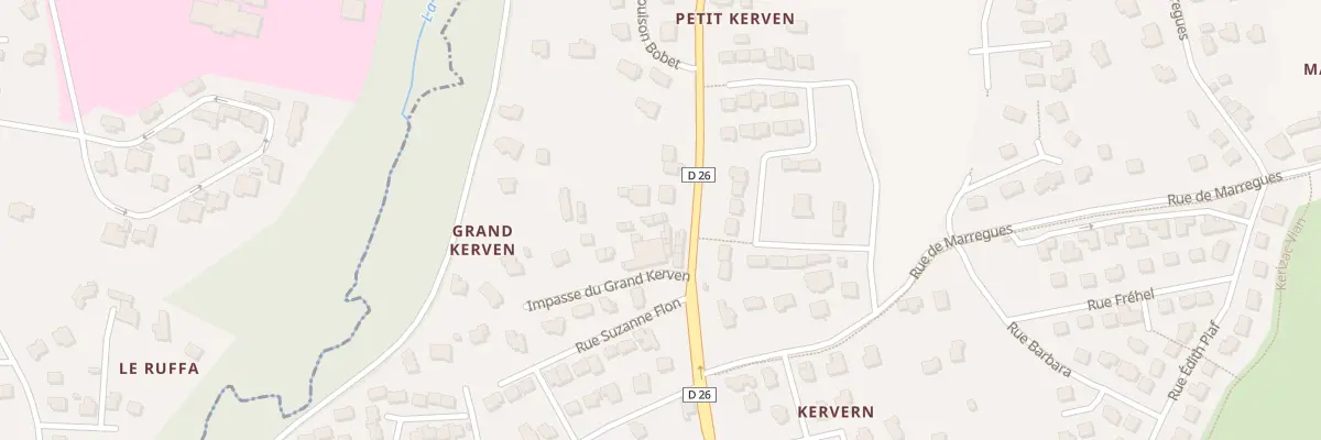 Plan du 1000 Rue du Tromeur à Brest