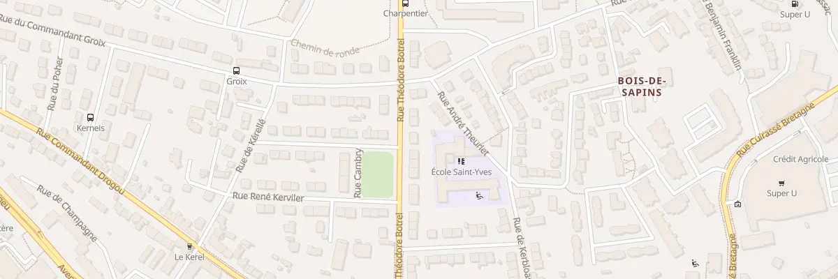 Plan du 31 Rue Théodore Botrel à Brest