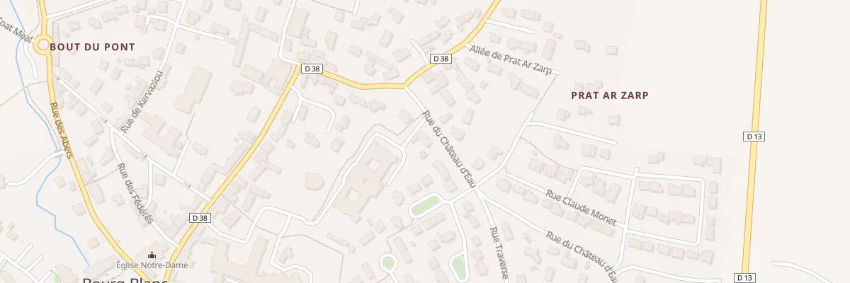 Plan du 6 Rue du Château d’Eau à Bourg-Blanc