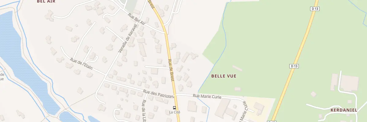 Plan du 33B Rue de Brest à Bourg-Blanc