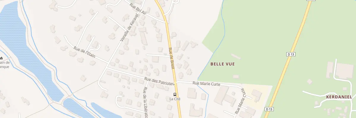 Plan du 33 Rue de Brest à Bourg-Blanc